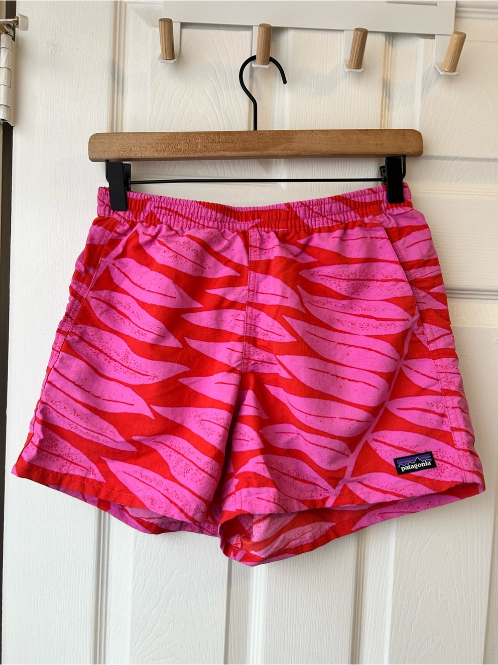 Patagonia Leaf Print Baggies Small EUC